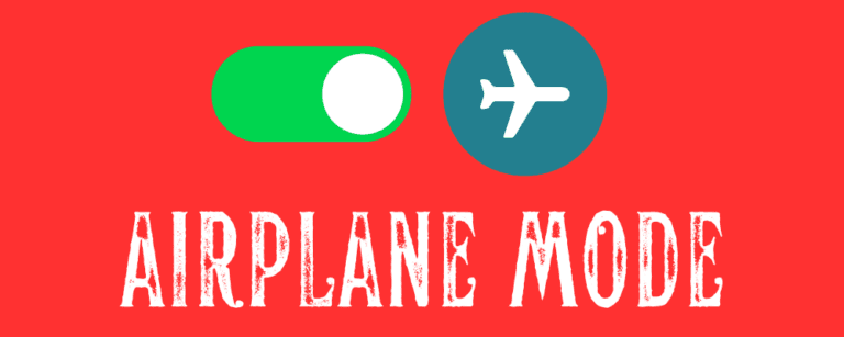 switch On airplane mode